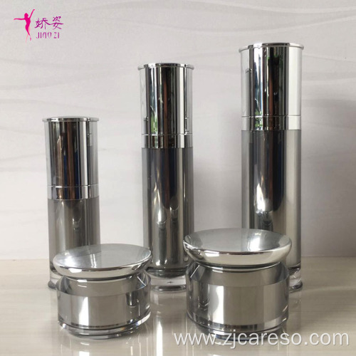 Mushroom Round Cosmetic Packaging Bottles and Cream Jar